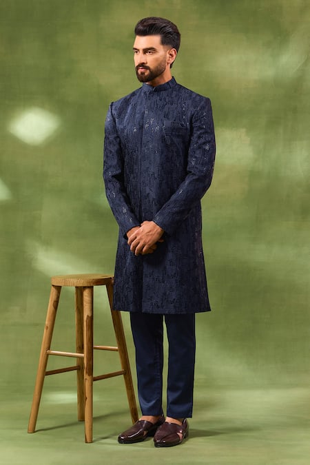 Spring Break Sequin Embroidered Sherwani Set 