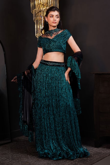 Hoity Moppet Embellished Lehenga Set 