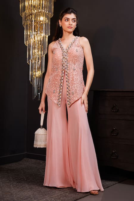 Hoity Moppet Embroidered Kurta & Sharara Set 