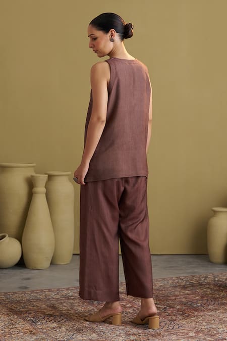 Vaaya Handwoven Silk Cotton Pant Set 