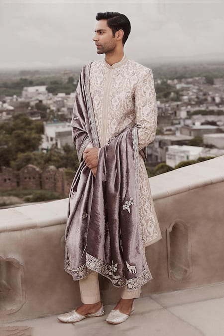 Matsya Royal Amanbagh Dori Embroidered Sherwani Set 