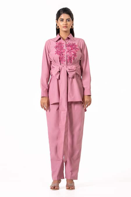 K-Anshika Resham Embroidered Shirt & Pant Set 