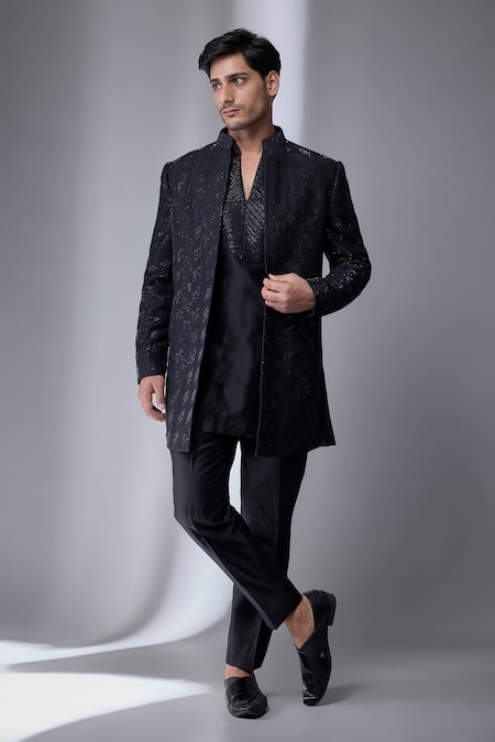 SALIL BHATIA Hand Embellished Jacket & Kurta Set 