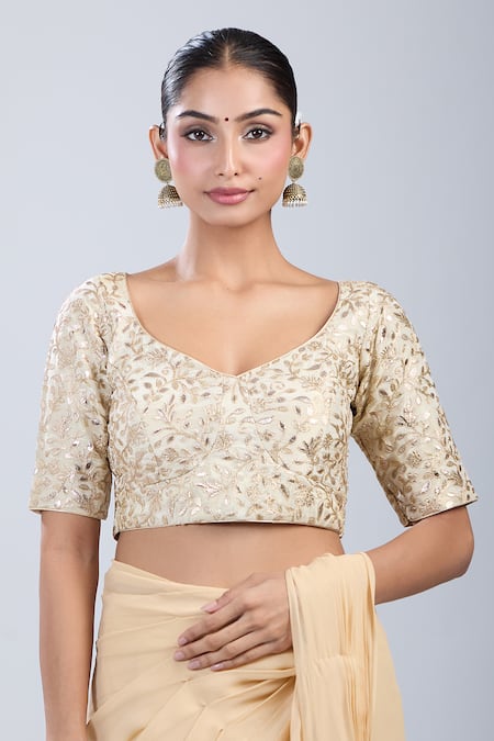 Samyukta Singhania Floral Embroidered Blouse