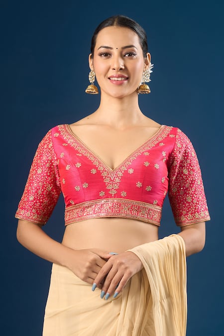 Samyukta Singhania Floret Embroidered Blouse 