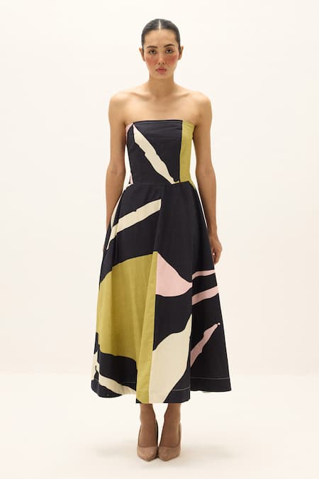 Kharakapas Prism Printed Dress 