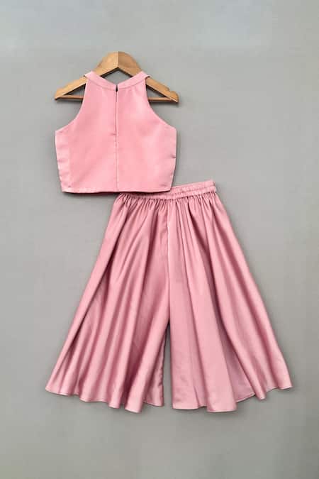 Label Neeti Blush Pink Embroidered Palazzo Set 