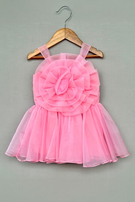 Label Neeti Baby Pink Organza Dress 