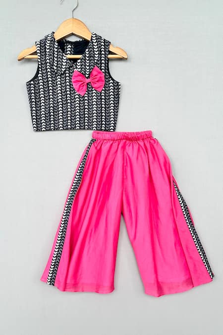 Label Neeti Printed Crop Top With Palazzo 