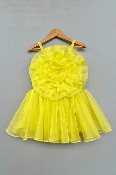 Label Neeti Lime Green Organza Dress 