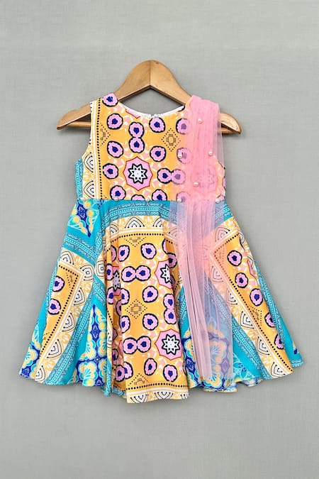 Label Neeti Vibrant Geometric Print Kurta 