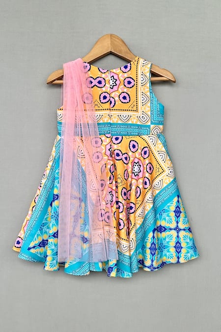 Label Neeti Vibrant Geometric Print Kurta 