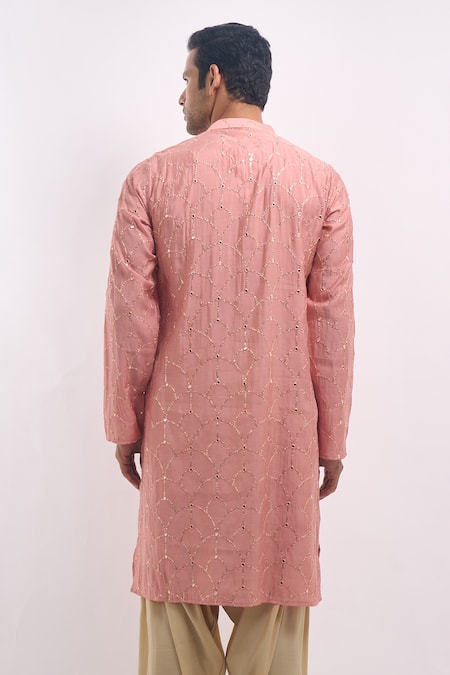 Arihant Rai Sinha Geometric Sequin Embroidered Kurta 
