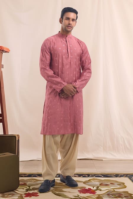Arihant Rai Sinha Embroidered Cotton Silk Kurta
