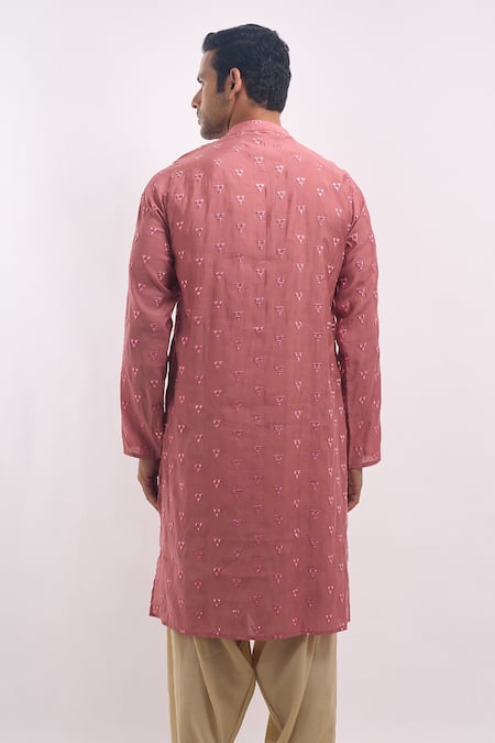 Arihant Rai Sinha Embroidered Cotton Silk Kurta