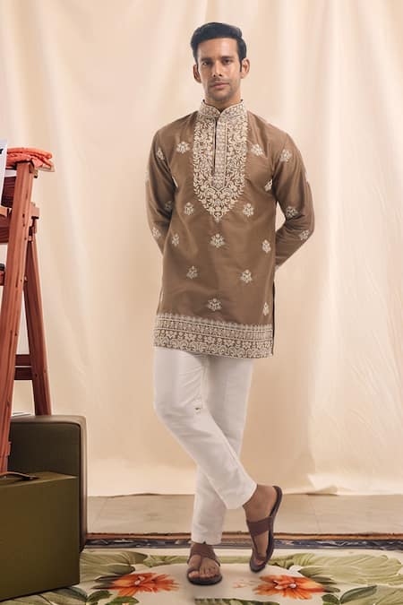 Arihant Rai Sinha Embroidered Short Kurta 