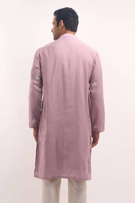 Arihant Rai Sinha Embroidered Silk Blend Kurta 