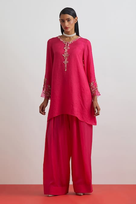 One Not Two Floral Hand Embroidered Kurta & Salwar Set 