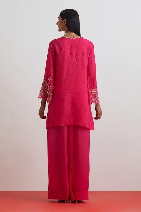 One Not Two Floral Hand Embroidered Kurta & Salwar Set 