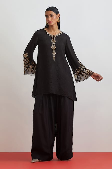 One Not Two Floral Hand Embroidered Kurta & Salwar Set 