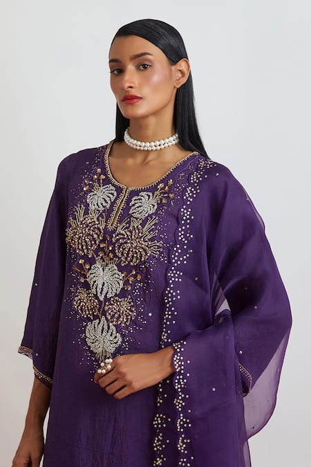 One Not Two Silk Organza Dupatta 