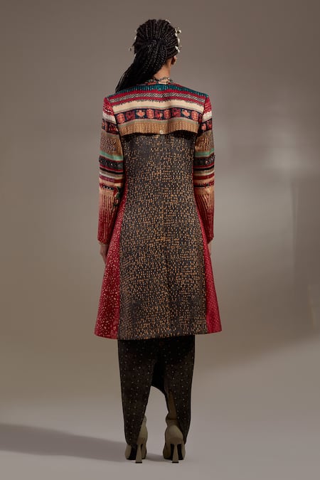 Aseem Kapoor Dariya Jacket & Draped Skirt Set 