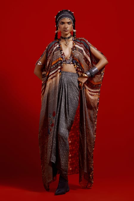 Aseem Kapoor Ritu Printed Kaftan Jacket 