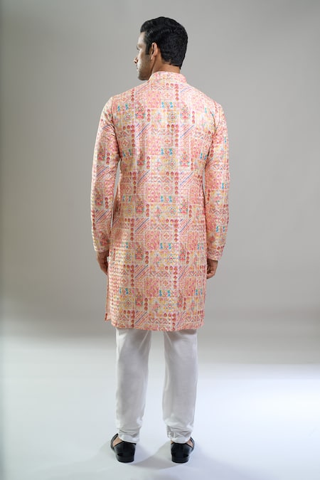 Arihant Rai Sinha Geometric Thread & Sequin Embroidered Kurta Set 