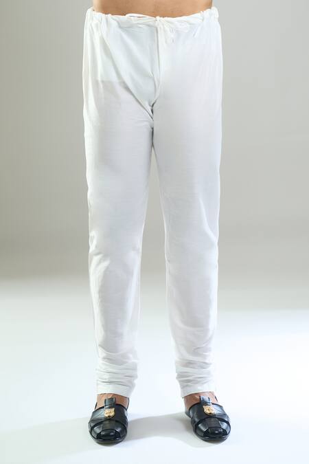 Shop_Arihant Rai Sinha_Cream Cotton, Viscose, Polyester Embroidery, Sequins Thread And Kurta Set _Online_at_Aza_Fashions