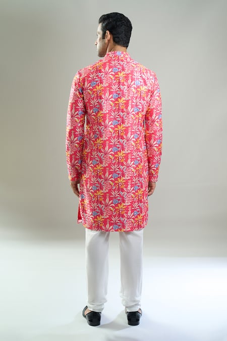 Arihant Rai Sinha Floral Thread & Sequin Embroidered Kurta Set 