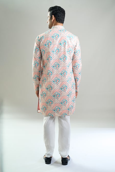 Arihant Rai Sinha Geometric Thread & Sequin Embroidered Kurta Set 