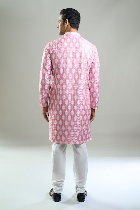 Arihant Rai Sinha Thread Sequin Embroidered Kurta & Churidar Set 