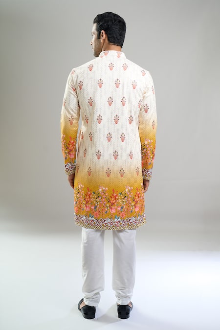 Arihant Rai Sinha Thread & Sequin Embroidered Floral Kurta Set 