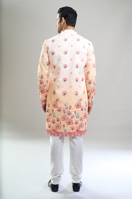 Arihant Rai Sinha Floral Thread & Sequin Embroidered Kurta Set 