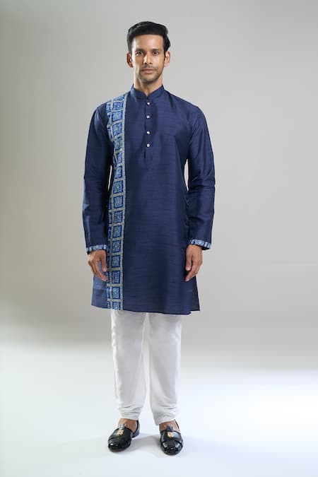 Arihant Rai Sinha Silk Blend Kurta & Churidar Set 