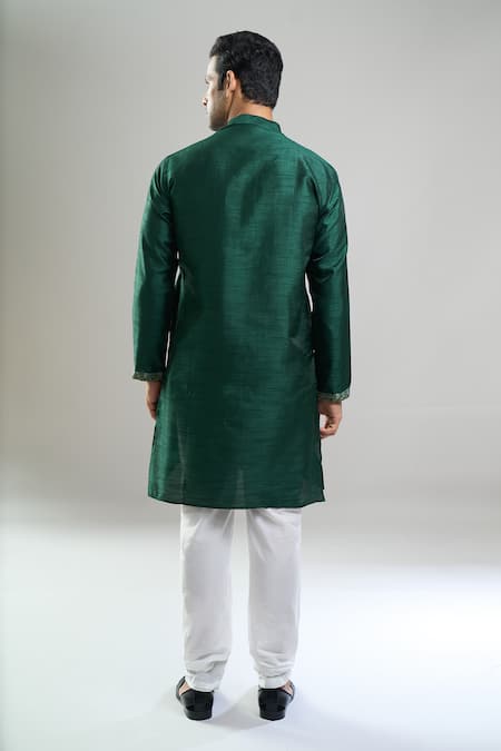 Arihant Rai Sinha Silk Blend Kurta & Churidar Set 