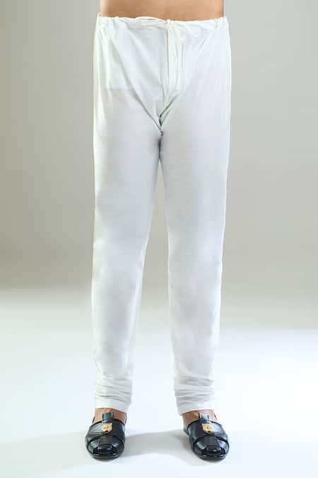 Arihant Rai Sinha_Pink Silk, Polyester, Viscose Printed Patta Kurta And Churidar Set _Online_at_Aza_Fashions