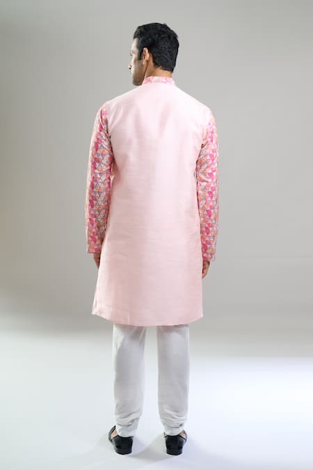 Arihant Rai Sinha Printed Patta Kurta & Churidar Set 