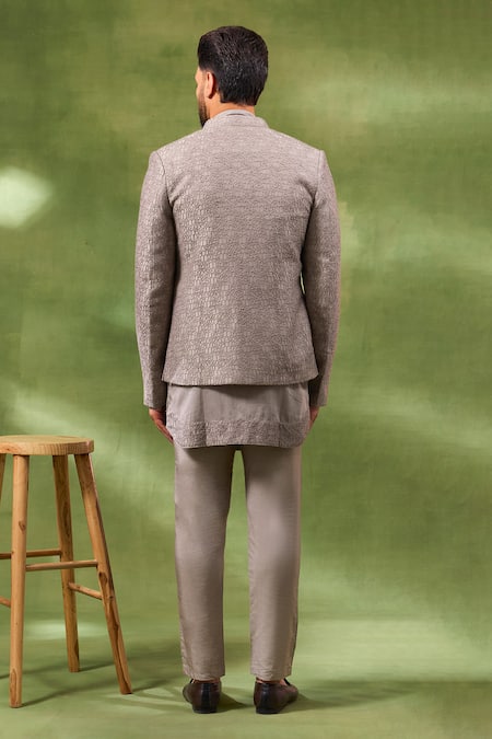 Spring Break Embroidered Jacket & Kurta Set 