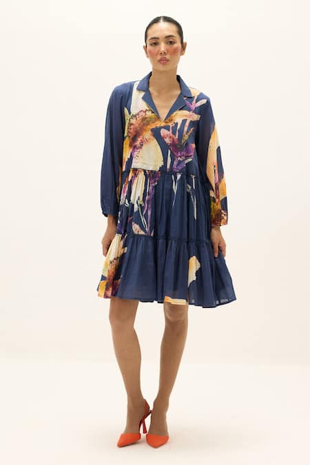 Kharakapas Serene Printed Dress 