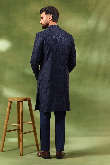 Spring Break Sequin Embroidered Sherwani Set 