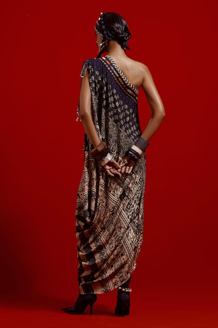 Aseem Kapoor Rasa One Shoulder Dress 