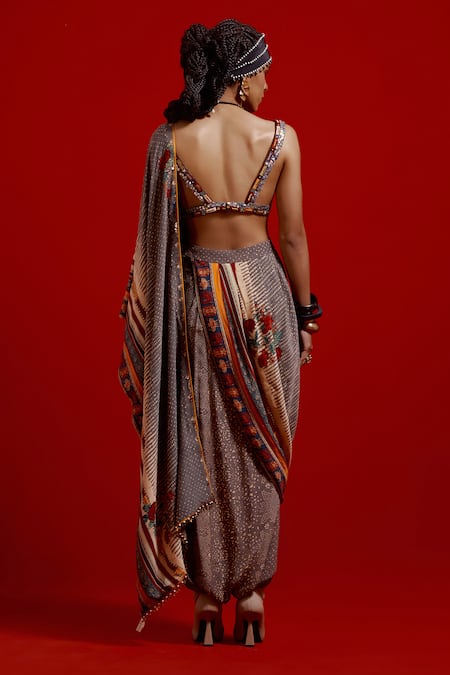 Aseem Kapoor Sadhvi Draped Saree With Blouse 