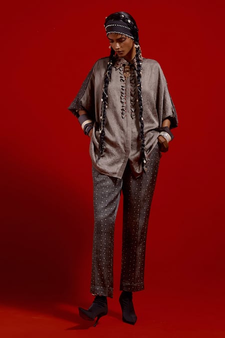 Aseem Kapoor Mandala Textured Shirt & Pant Set 