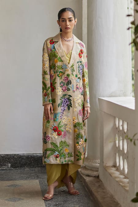 Betrue Zari Embroidered Garden Jacket 