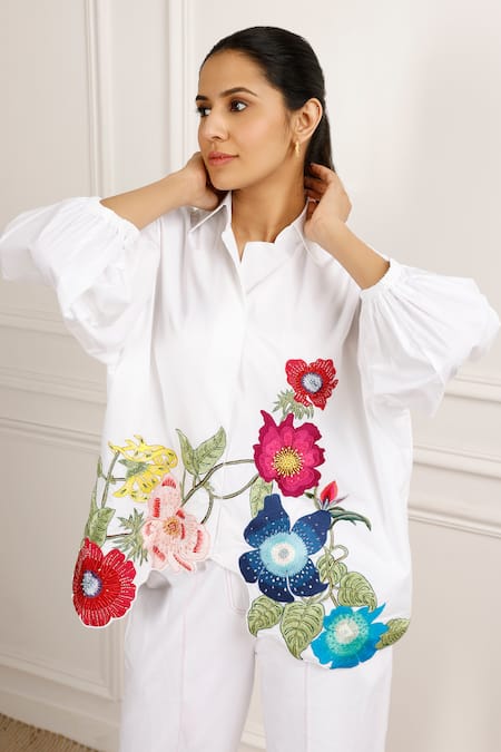 Betrue Full Bloom Embroidered Shirt 