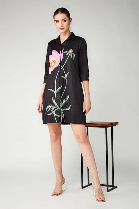 Betrue Pink Poppy Shirt Dress 