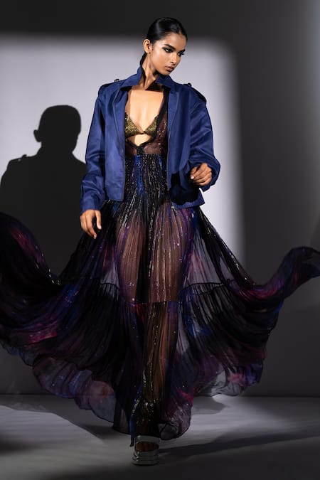 Nikita Mhaisalkar Faux Suede Bomber Jacket 