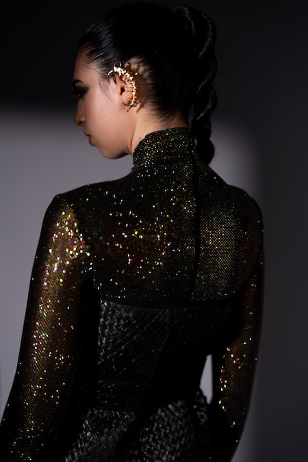 Nikita Mhaisalkar Rattan Corset With Belt 