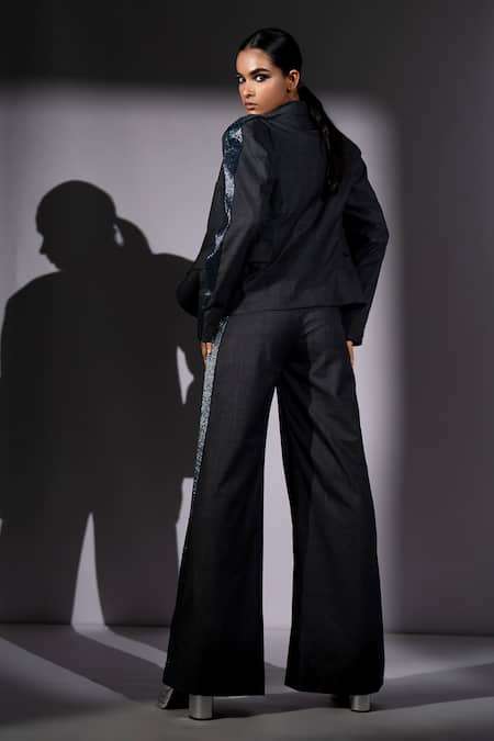 Nikita Mhaisalkar Cutpipe Embroidered Blazer & Pant Set  